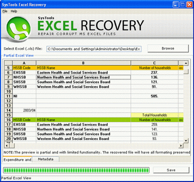 Excel File Data Recovery Software 3.0